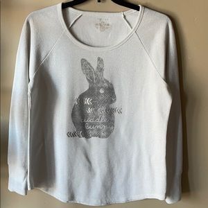 💕FINAL DROP💕 Thermal Silver Cuddle Bunny Top XL